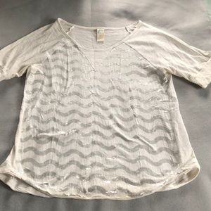 Anthropologie sequin tee